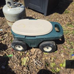 The price is firm.. rolling planting seat with storage