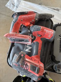 Hilti screw gun and impact with battery