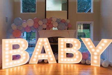 Decoration BABY letters