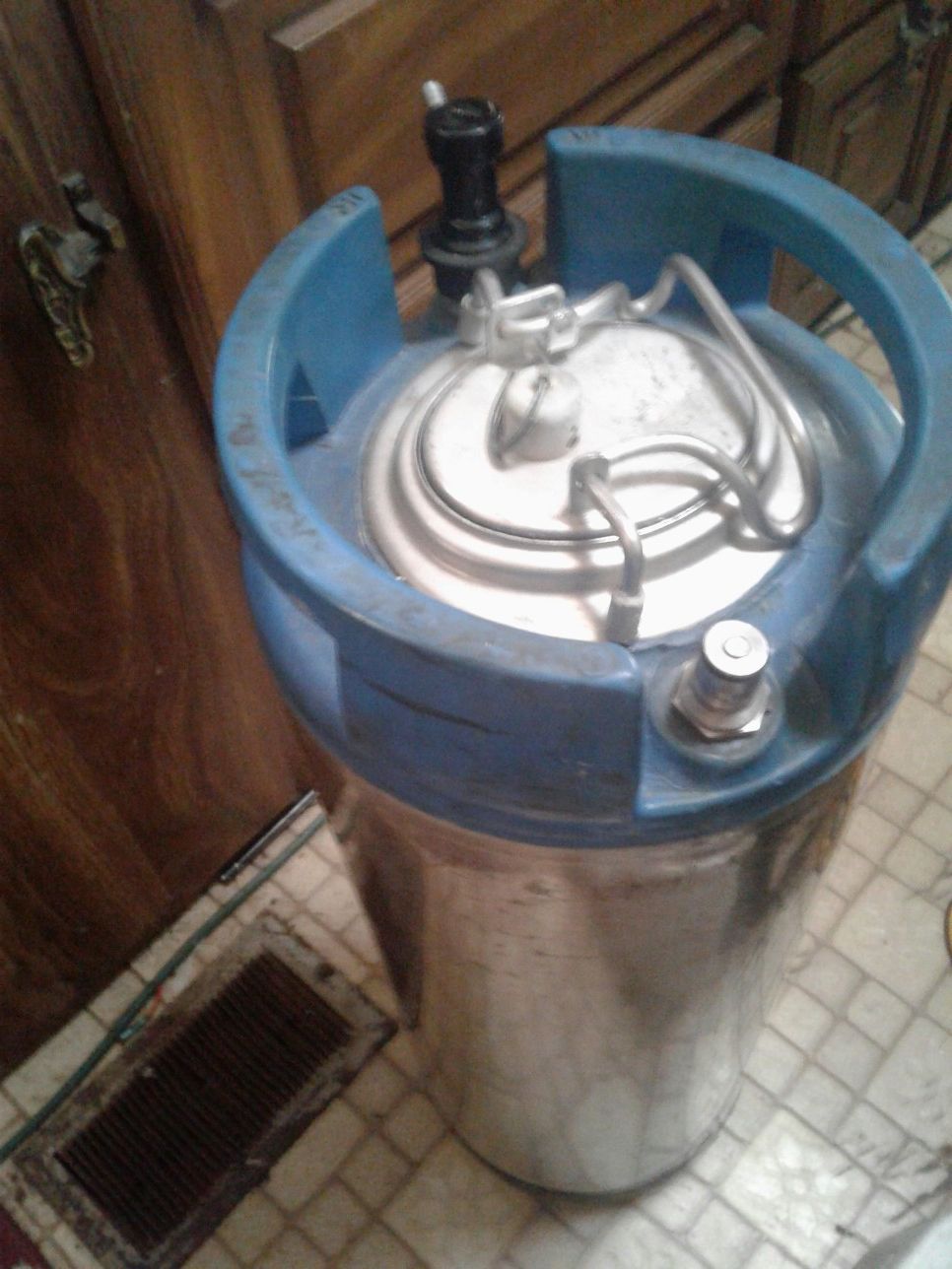 5 gal ball keg with in&out ports