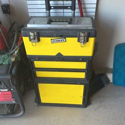 Stanley Tool Box And Full Of Sprinkler Parts
