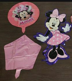 Minnie Mouse Helium Balloons Set