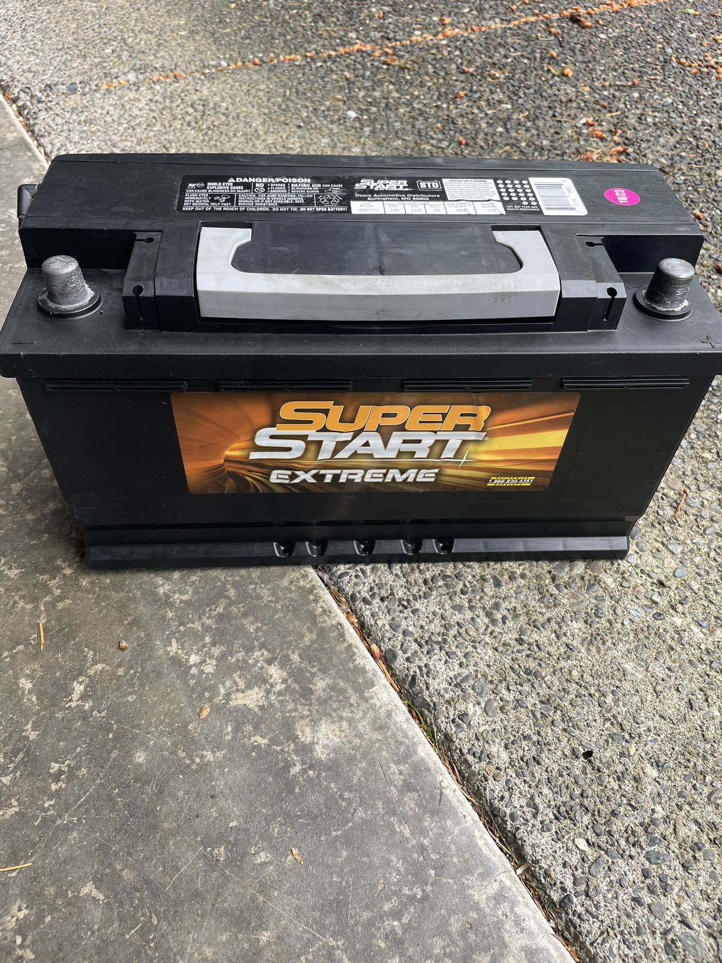 Super Start Extreme Car Battery H8 BCI49