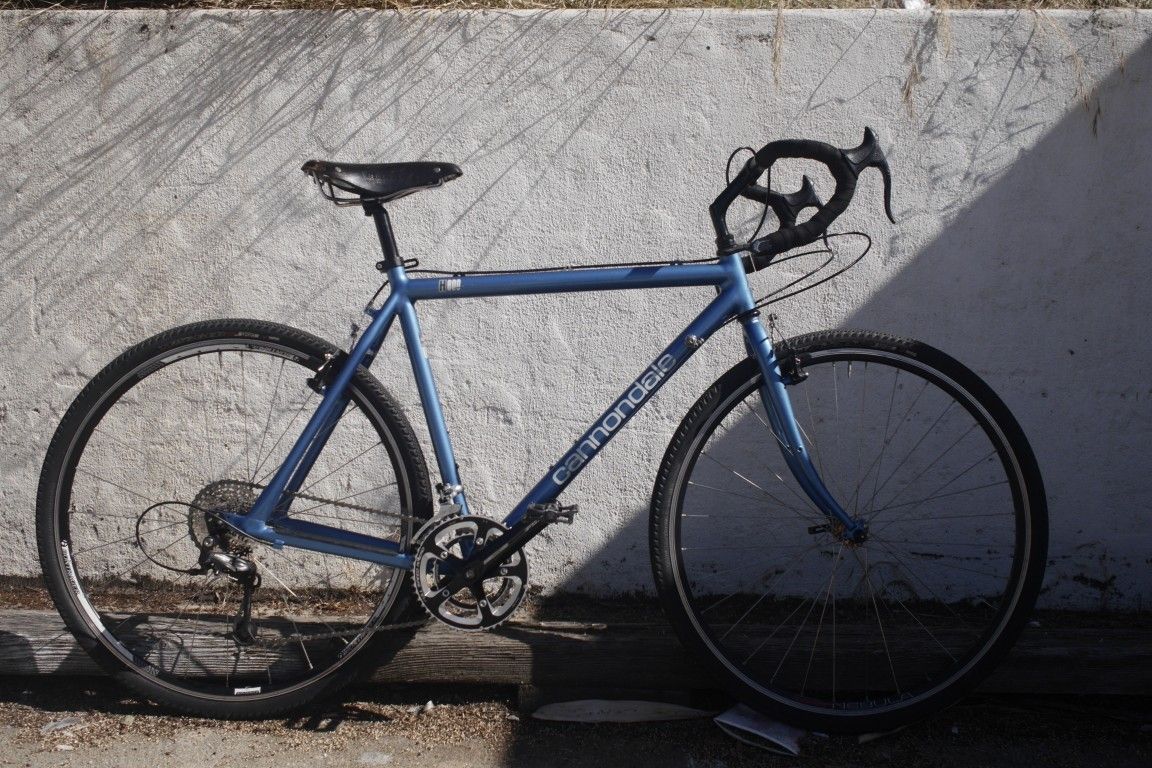 Cannondale H800 Custom All-Road Gravel Aluminum Deore Suntour USA Blue Large 58cm
