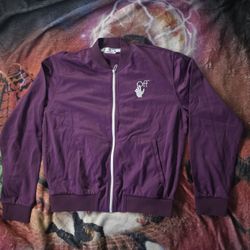 Purple Off White Track Jacket Fits XL