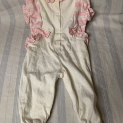 New With Tags Baby Size 9months Onesie Pink/white 