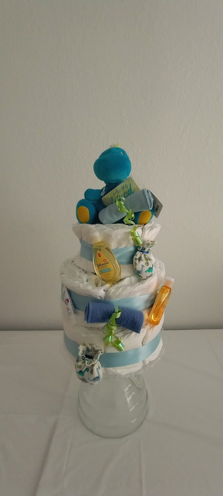 Baby Shower Gift/Tier Dinosaur Diaper Cake