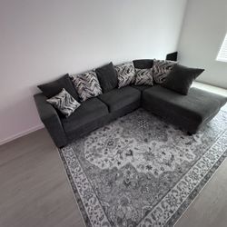 Sectional Sofa & Rug