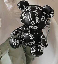 Crossbody Graffiti Bear bag