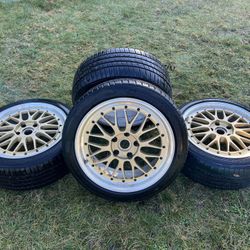 18x8 BBS LM Gold Face