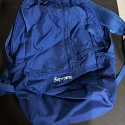 Blue supreme backpack