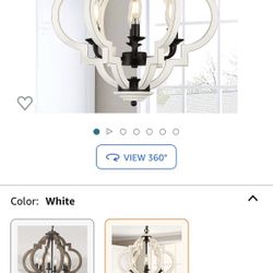 Eayaya Dining Room Light Fixture Over Table, 6-Light Farmhouse Chandeliers for Bedroom, Distressed Wood Kitchen Pendant Lighting Over Island, French C