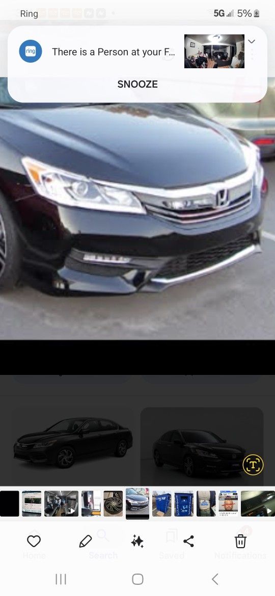 Honda Accord 2017 Front Bumper