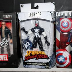 3 MARVEL LEGENDS 80th Anniversary Stan Lee Venomized Captain America John Walker