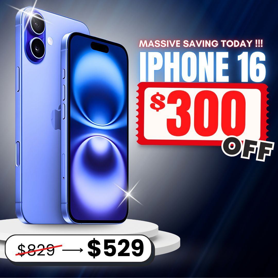 📱 iPhone 16 – ¡Solo $529 o $1 de Entrada! Ahorra $300 Hoy 💥