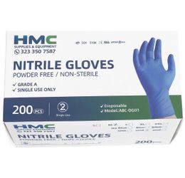 Nitrile gloves powder free