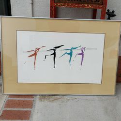 The ballet dancers by Leo Possilico pencil signed