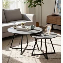 Coffee Table set of 2 Side Table Brand New In Box 