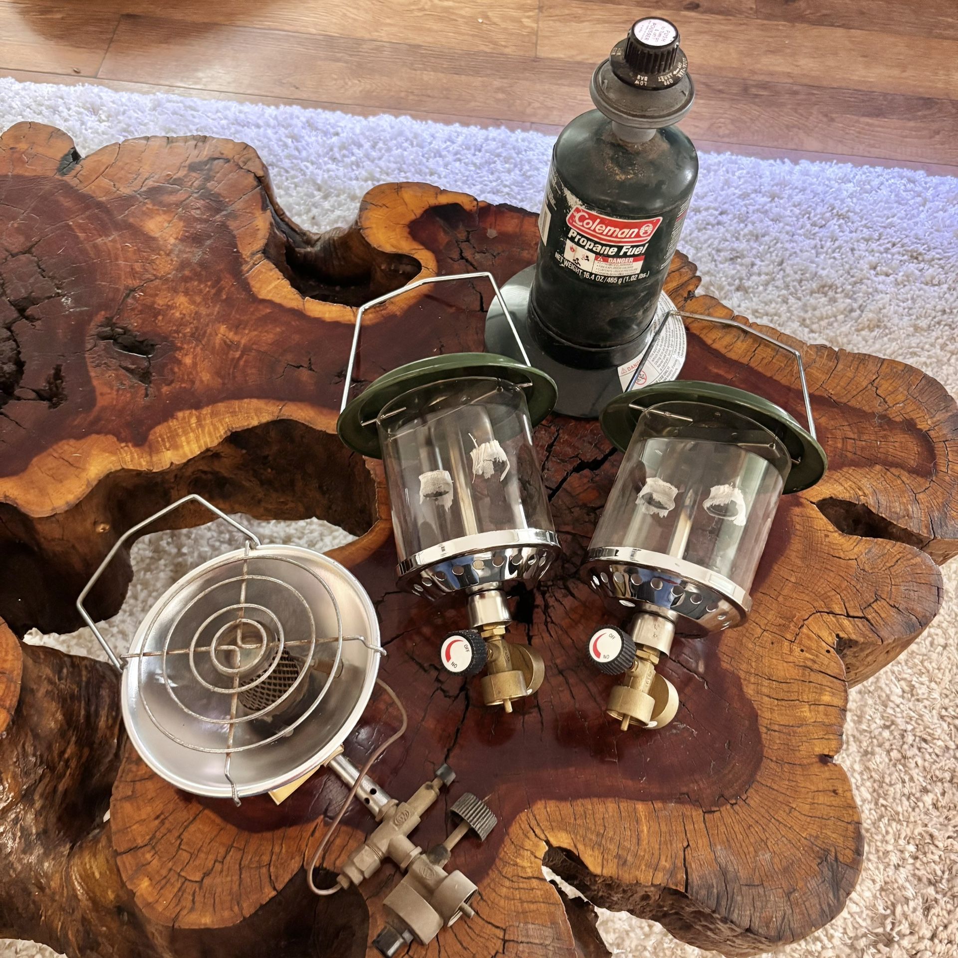 Camping Propane Lanterns And Heat Lamp