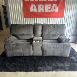 Grey Recliner Couch