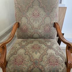 2 Green Library Chairs 