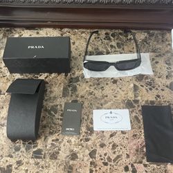 BEST OFFER Black Prada Sunglasses Box Included