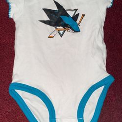 San Jose Sharks Hockey Babygirl Bodysuits