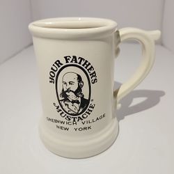 YOUR FATHER'S MUSTACHE large ceramic Mustache coffee MUG 5.5"H