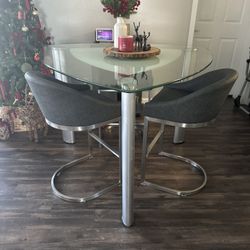 Dining Set With 3 Chairs 