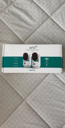 Arlo Essential Indoor Pan Tilt Cameras 2-Pack