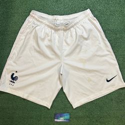 Nike France 2014-2015 white soccer shorts