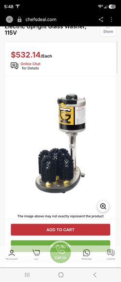For sale Bar Maid Upright Electric Glass Washer with 5 Brushes