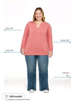 Pink Long Sleeve Split Neck Sweatshirt
