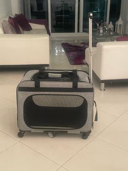 Dog Carrier with Wheels NEW never used