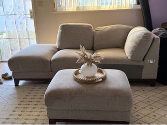 L shaped sectional couch gray