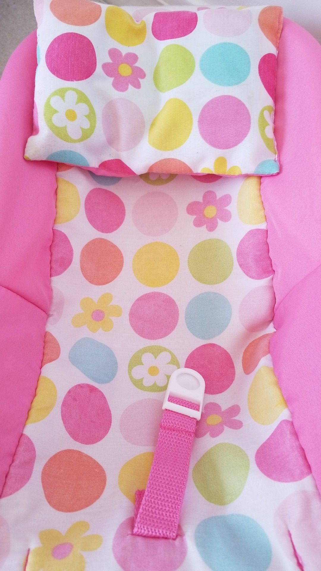 A baby doll Car seat