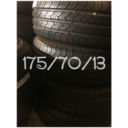Used tires for sale 175/70/13 $140 all four free installation and balancing