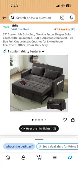 Convertible sofa