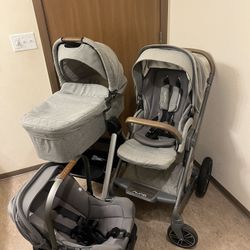 Nuna Stroller MIXX and Car Seat, Bassinet 