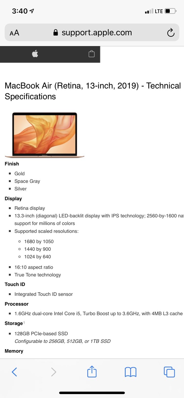 2019 MacBook Air