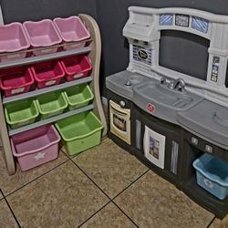 Shelf And Toy Kitchen