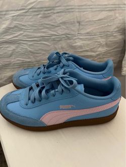 Blue and Pink Women’s Pumas
