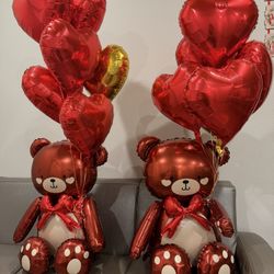 Balloon Bear with 6 Balloons 