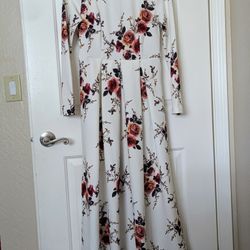 Floral Pleated Dress