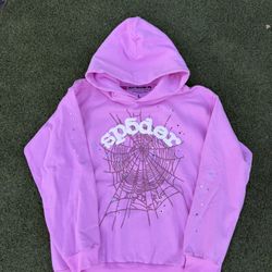 Sp5der Hoodie “pink”