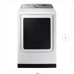 Samsung Vented Smart Front Load Gas Dryer with Steam Sanitize+ in White