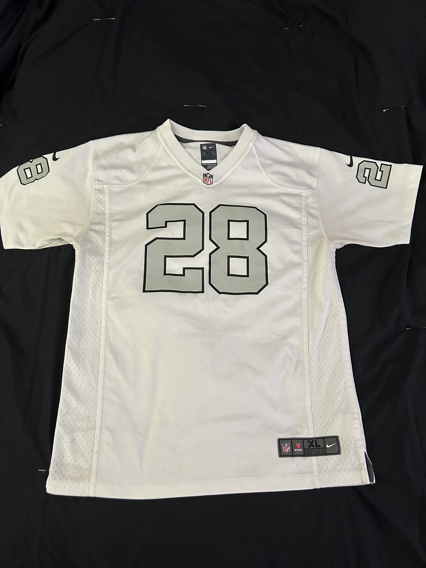 Raiders Jersey #28 Josh Jacobs XL