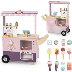 Kids Ice Cream Cart & Shop, Store w/Play Food For Sale $49.00 50%+ OFF Retail $98.99 NEW IN BOX