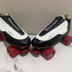 Riedell Skunks 395  OG With A Power Trac Plate Size 10  