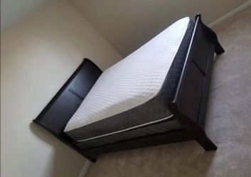 Brand new sleigh bed with mattress set